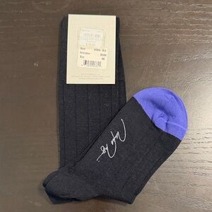 ☀️🌴 Vknagrani Stylish Black and Purple Men's Dress Socks
